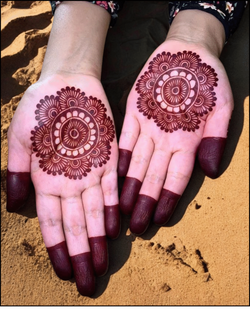 Traditional Mehndi design