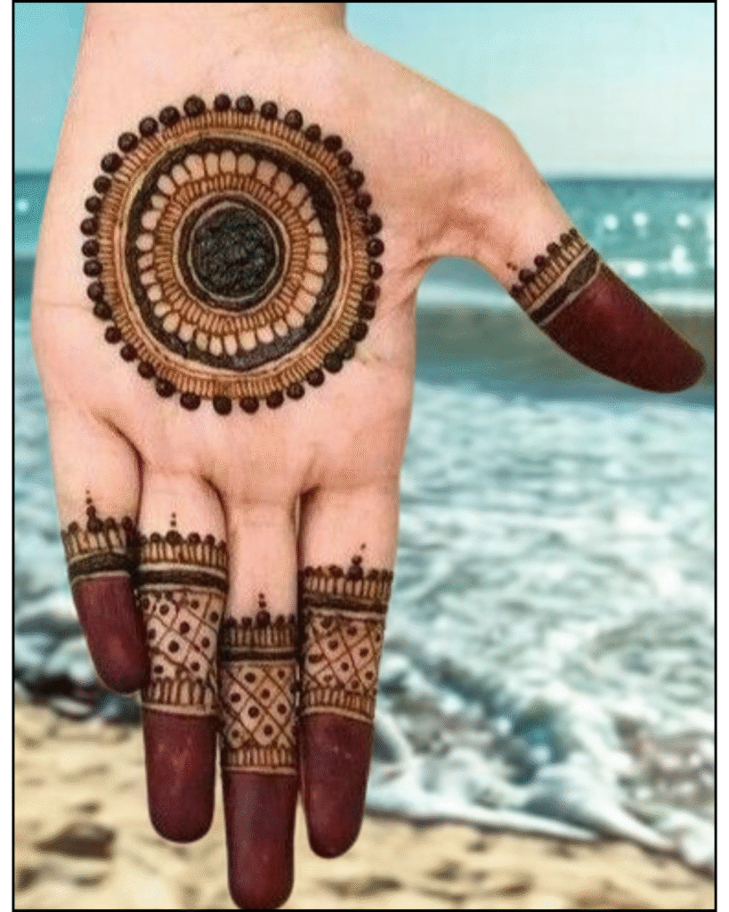 Traditional Mehndi design