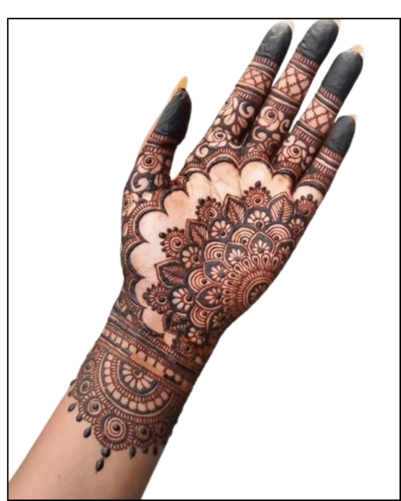 Front Hand Arabic Mehndi