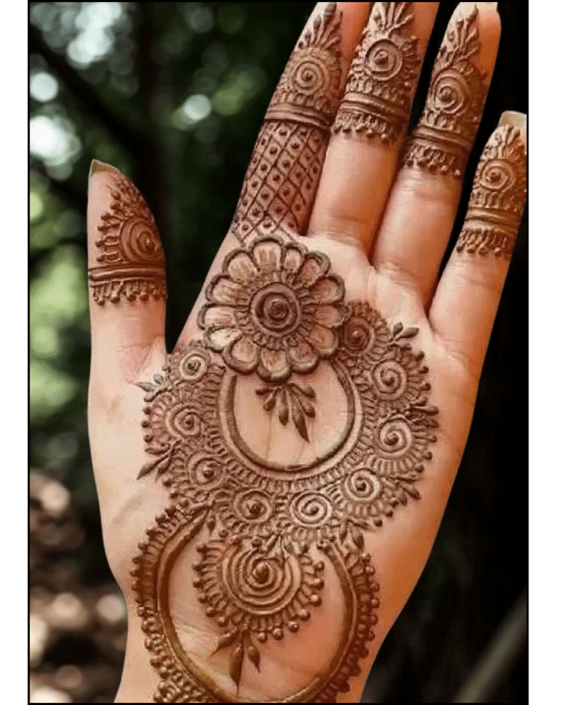 Traditional Mehndi design