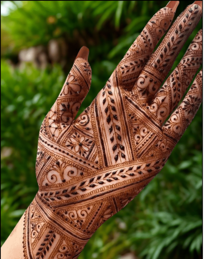 Front Hand Simple Mehndi Design