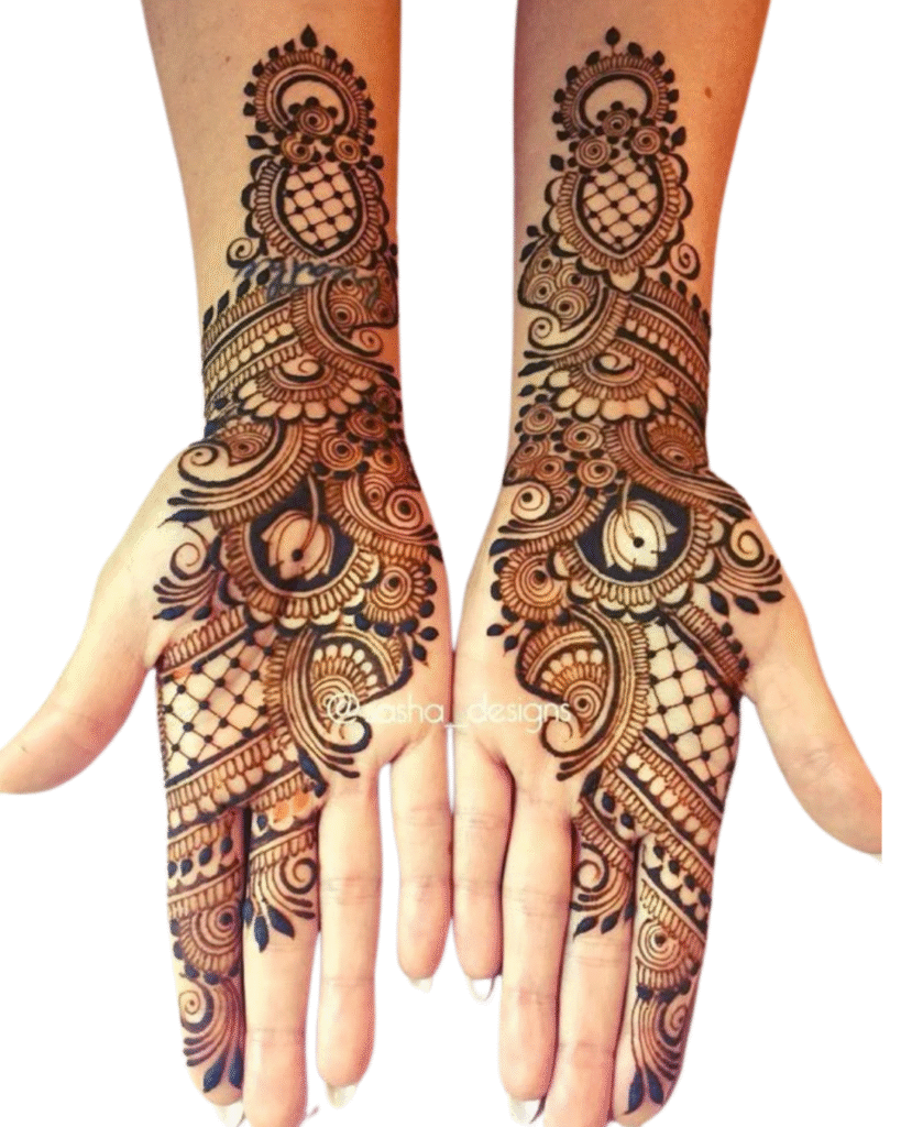 Front Hand Mehndi Deisgns